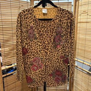 Avon Leopard Print Sweater